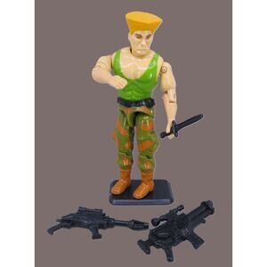 Vintage GI Joe Street Fighter II GUILE Action Figure Accessories 1993 Hasbro